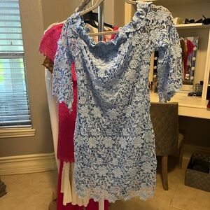 Off the shoulder mini dress